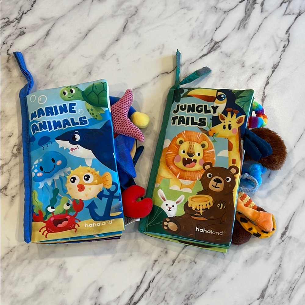 Hahaland Marine Animals and Jungly Tails Soft Books
